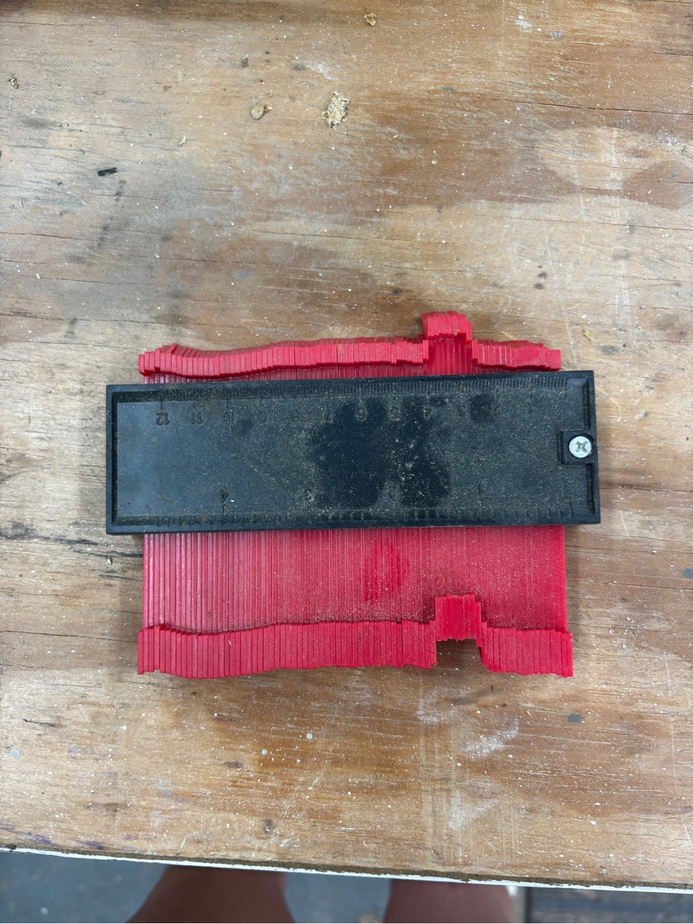 Red Contour Gauge Profile Tool - Unbranded